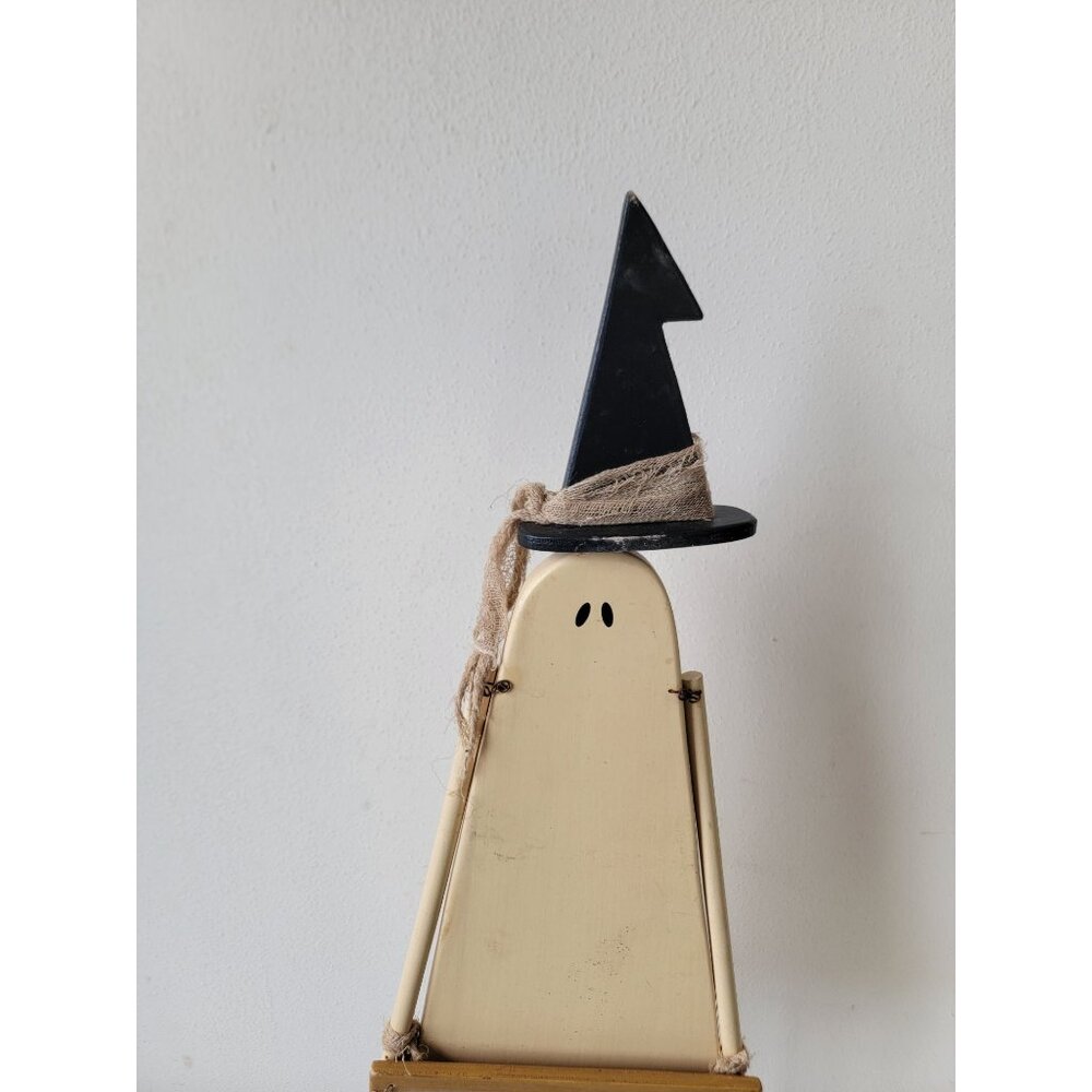 Vintage wooden ghost candy please Halloween home decor Unique‎ - Picture 3 of 12